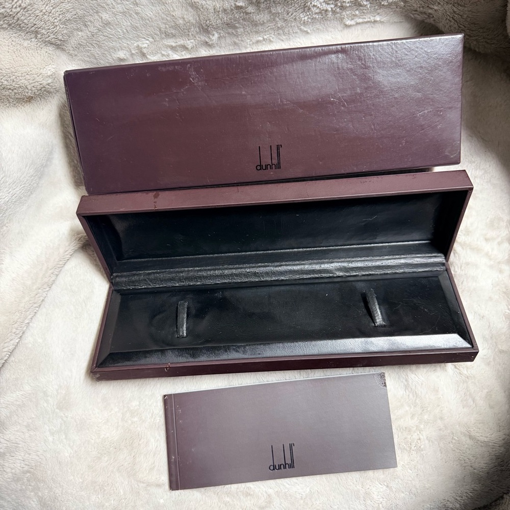 DUNHILL Brown Watch Box + Manual + Outer Box 11x3.5x2.5 inches